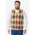thumbnail image 2 of KingSize Men's Big & Tall V-Neck Argyle Sweater Vest, 2 of 4