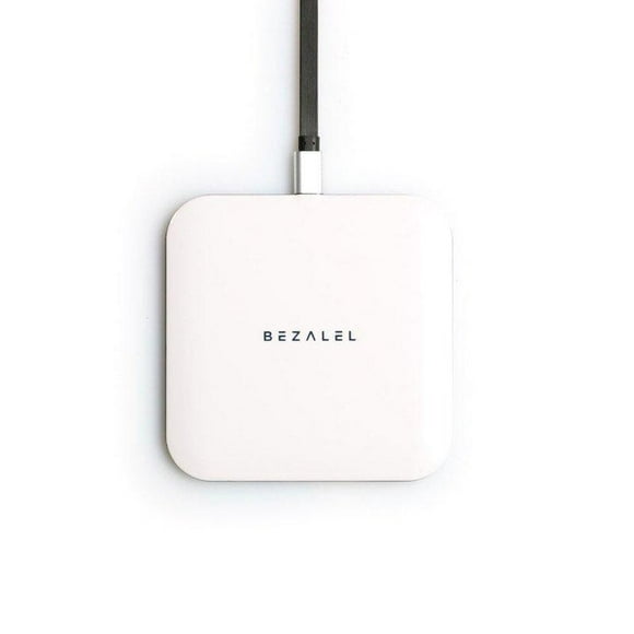 BEZALEL Futura X 15W Fast Charge Charging Pad Compatible with iPhone 11/11 Pro/11 Pro Max/XR/XS Max/X/8 Plus Galaxy S10/S9/S8 Note 10/9/8 LG G7/G8/V30/V40, Pixel 4 XL - White (7mm Thin, Qi-Certified)