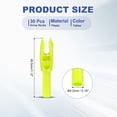 thumbnail image 2 of Uxcell Archery Arrows Nocks, Plastic Insert Arrow Nock Replacement Arrow Tails for Hunting Shooting Compound Recurve Yellow, 2 of 7
