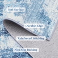 thumbnail image 5 of Buganda Area Rug for Living Room 4'X6', Washable Artificial Wool Area Rug, Low Pile Non-Slip Carpet for Bedroom Office Dining Room, Dark Blue, 5 of 8