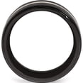 thumbnail image 2 of Titanium Black Ti & Sterling Silver Inlay 10mm Band, 2 of 5