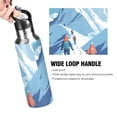 thumbnail image 4 of People Climbing Snow Mountain Sports Bottle with Straw Stainless Steel Water Jug Portable Thermal Cup Leak-proof 600ML, 4 of 9