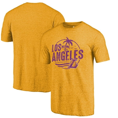 Los Angeles Lakers Fanatics Branded Hometown Collection La Surf Tri-Blend T-Shirt -