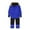 Blue, variant on One Piece Snowsuits Reflective Strip Fluffy Hooded Waterproof Windproof Outdoor Winter Snowboarding Ski Suits Jumpsuits Blue