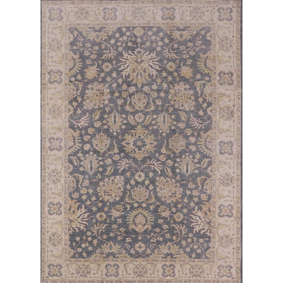 Ahgly Company Machine Washable Indoor Rectangle Industrial Modern Mauve Taupe Purple Area Rugs, 2' x 4'