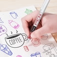 thumbnail image 3 of EYEYE Fountain Pens Fine Point Smooth Writing Assorted Colors Disposable 8 Count,Smooth Writing for Calligraphy, Journaling, Drafting, Sketching, Doodling & Office Supplies, 3 of 4