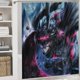thumbnail image 5 of Juego de 4 cortinas de ducha de trébol negro con alfombrillas antideslizantes, tapa de inodoro y alfombrilla de baño, cortina de ducha impermeable con dibujos animados para niños con 12 ganchos,, 5 of 8