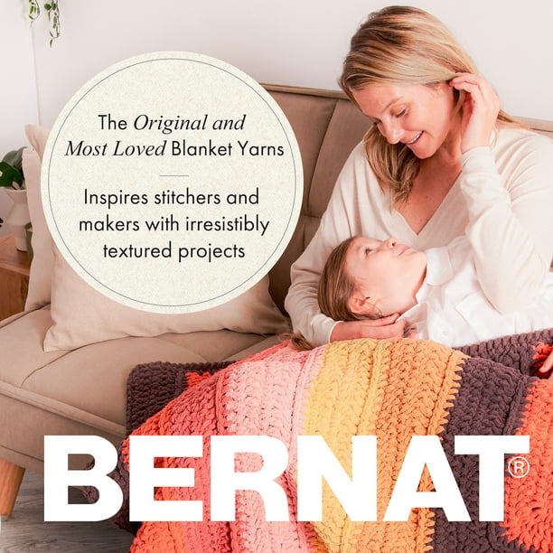 Bernat Blanket 6 Super Bulky Polyester Yarn Country Blue 10.5oz 300g 220 Yards 4 Pack Walmart Business Supplies