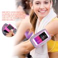 thumbnail image 2 of Bolsa para brazo para deportes, gimnasio, exteriores, ventana transparente táctil, brazalete ajustable (rosa roja-S), 2 of 8