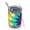 Green and Yellow Tie Dye Pattern, variant on Blue and White Tie Dye Pattern Wide Mouth Tumbler 1 Pack, Vacuum Insulated Vacuum Insulated Drink Tumbler Durable Powder Coating Gifts Ideas for Home Office Outdoor Car Travel