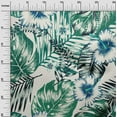 thumbnail image 3 of oneOone Cotton Poplin Green Fabric Floral & Leaves Diy Clothing Quilting Fabric Print Fabric By Yard 42 Inch Wide, 3 of 4