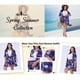 thumbnail image 3 of Agnes Orinda Ropa de Día de la Madre para Mujeres de Talla Grande Conjunto de 2 Piezas de Cardigan Floral Estampado Tropical Verano Casual Tops y Pantalones Cortos 1X Azul Oscuro, 3 of 7