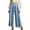 Blue, variant on Women Work Pants High Elastic Waisted Petite Palazzo Pants for Women Drawstring Weighted Linen Trousers for Women Womens Lounge Pants with Pockets