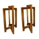 thumbnail image 4 of Portavelas,Soportes integrados para centros de mesa de farolillos de boda,Centros de mesa para bodas: faroles de madera para velas,Farol decorativo de estilo rústico para bodas,Faroles 2 piezas, 4 of 9