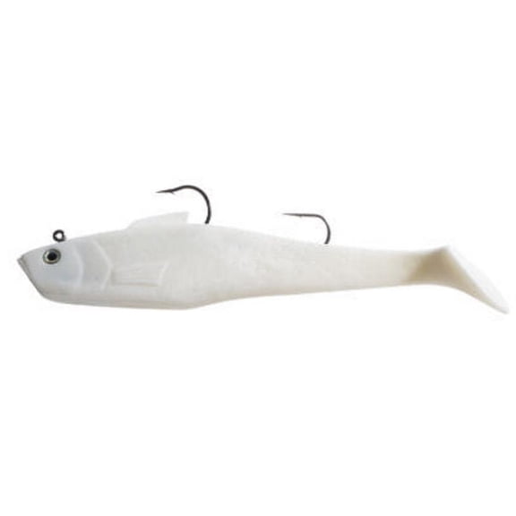 Tsunami Pro Swim Shad Holographic Double Hook Swim Bait SS9DH Opaque White