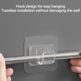 thumbnail image 5 of Needhep Portable Door Hanger Door Hooks Utility Hook Wall Mounted For Living Room Heavy Duty Slatwall For Display Heavy Duty Stainless Steel Coat Hook, For Wall Window (Clear), 5 of 9
