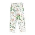 thumbnail image 4 of Goofa Frog and Mushrooms Printed Soft Pajama Pants for Women, Wide Leg Comfy Casual Lounge Yoga Pants-Small, 4 of 9