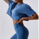 thumbnail image 4 of Camisetas cortas de algodón para mujer, camisetas de manga corta para yoga, camisetas deportivas informales para correr, 4 of 4