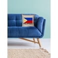 thumbnail image 2 of Philippines Flag - Special Vintage Edition Decorative Linen Throw Cushion Pillow Case with Insert, 2 of 6