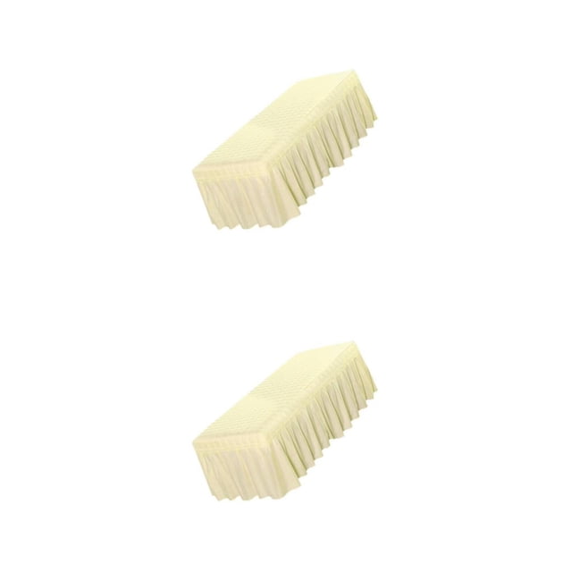 Billuyoard Massage Cosmetic Table Valance Sheet Cover Hole - with 2piezas Beige 180x60cm