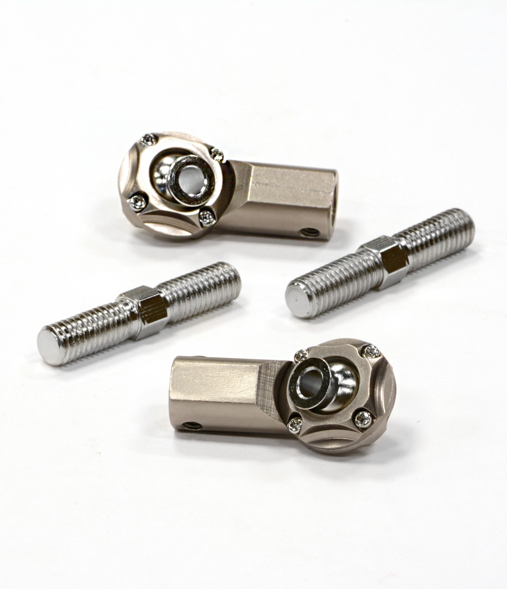 Integy RC Toy Model Hopups BAJ320GUN Billet Rear Upper Ball Joint (2) w/8mm Turnbuckle for HPI