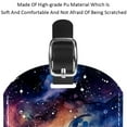 thumbnail image 4 of Square 2Pack PU Leather Galaxy Cruise Luggage Tag with Privacy Cover and Name ID Tag for Travel Handbags Backpacks Luggage Tags, 4 of 6