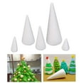 thumbnail image 3 of 5Pcs Foam Cones for Crafts Handmade Christmas Tree Project Foam Tree Cones for, 3 of 9