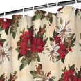 thumbnail image 3 of Multicolor Christmas Floral Pattern Shower Curtain 36"x72" ,Bathroom Decorative Shower Curtains Set with 12 Hooks,Modern Waterproof Washable Shower Curtain, 3 of 6