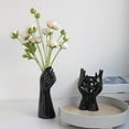 thumbnail image 2 of Elegant Home Décor - Unique White Face Ceramic Vase for Stylish Living Room Eye-Catching Decorative Storage Piece Ideal for Modern Interior Design, 2 of 9