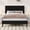 Black, variant on 4 EVER WINNER Full Platform Bed with Horizontal Stitched Pink Velvet Headboard, Upholstered Base, Stable Slat Support, Easy Assembly