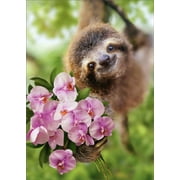 Avanti Press Sloth Holding Flowers Cute Mother's Day Card