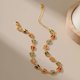 thumbnail image 3 of Pulseras de tobillo NQ con mariposas bañadas en oro de 18 k para mujer, 3 of 4