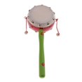 thumbnail image 2 of Baby Wooden Hand Bell Shaking Rattle Drum - Green, 2 of 8