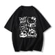 thumbnail image 1 of Camiseta con estampado de gato de Hello Kitty para mujer, camisa holgada de media manga, ropa de calle, estilo americano, Y2k, 1 of 7