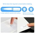 thumbnail image 4 of 50pcs/Pack Handwritten Washable Textiles Markers Not Fade Cloth Stickers No-Iron Clothing Labels for Apparel Sorting, 4 of 8