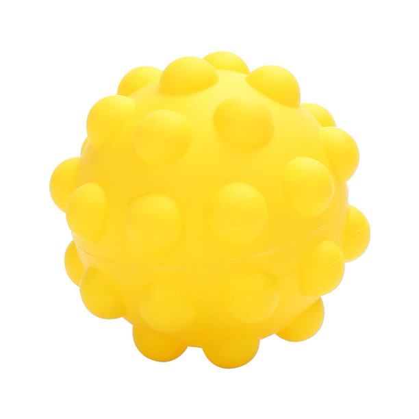 Pelota antiestrés, ejercitador de dedos de silicona, juguete para aliviar la tensión (amarillo) Tmvgtek juguetes de los niños