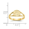 thumbnail image 3 of 14K Yellow Gold Ring Band Themed Polished Angel, 3 of 5