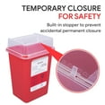 thumbnail image 5 of Alcedo Sharps Container for Home Use and Professional 1 Quart (5-Pack), Biohazard Needle and Syringe Disposal, Small Portable Container for Travel, 5 of 10