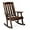Rustic, variant on QISHENSHUI Outdoor Rocking Chair, Heavy Duty 600 LBS Wooden Rocking Chair with Comfortable Backrest, Weatherproof Patio Rocker with Ergonomic Design, Garden, Black