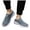 Grey, variant on Dakaela Men's Slip on Mules Sneakers Open Back Walking Flats Shoes Closed Toe Slides Slippers White 10