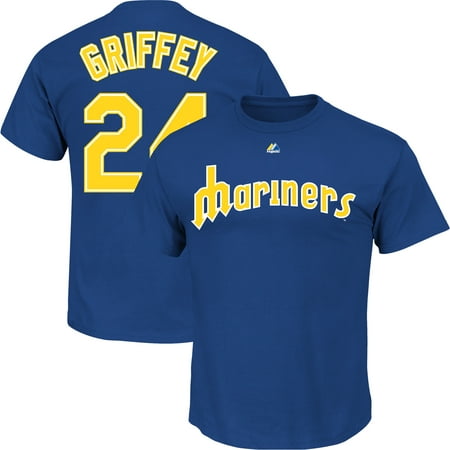Ken Griffey Mlb Ken Griffey Jr. Seattle Mariners Majestic Big & Tall Cooperstown Collection Name & Number T-Shirt - Royal ()