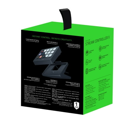 Razer Stream Controller X - All-in-One Keypad for Streaming and Content Creation, 15 Buttons, Black