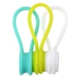 thumbnail image 1 of 3 UNIDS NikouMX Enrollador de Cable de Auriculares Silicona Portátil Blanco Azul, 1 of 1