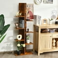 thumbnail image 5 of Costway 8-shelf Bookcase Freestanding Tree shelf Display Storage Stand Coffee, 5 of 12