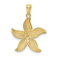 thumbnail image 3 of Finest Gold 14K with White Rhodium Diamond-cut Starfish Pendant, 3 of 3