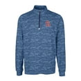 thumbnail image 2 of Men's Cutter & Buck Navy St. Louis Cardinals Traverse Camo Print Stretch Quarter-Zip Pullover Top, 2 of 3