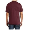 thumbnail image 2 of Men's Core Blend Cotton/Polyester Pocket Tee Athletic Maroon 5X-Large, 2 of 4