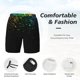 thumbnail image 3 of Fotbe Night Rainbow Sparkles Traje de Baño para Hombre – Shorts de Natación de Secado Rápido con Forro y Bolsillos-Medium, 3 of 6
