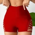 thumbnail image 6 of Agkizg 5" Swim Bottoms,High Waist Elastic Side Cutout Tummys Control Bathing Suits Bottoms,Casual Comfortable Swim Trunks (Women's), 6 of 6