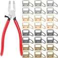 thumbnail image 1 of PENGXIANG Alloy Key Fob Hardware Firm Keychain Hardware Hard Key Fob Plier Hardware Pliers with Tail Clips Exquisite Key Chain Making Hardware for Indoor Outdoor Keychain, 1 of 9
